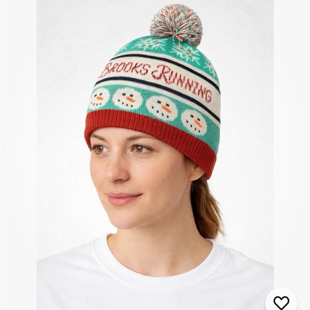 Brooks Running Heritage Pom Beanie NWT